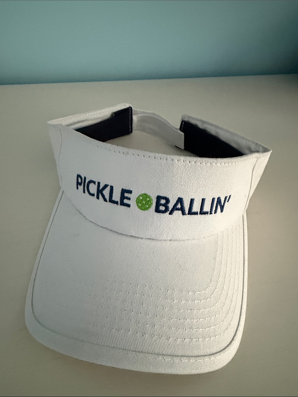 Pickleball white visor